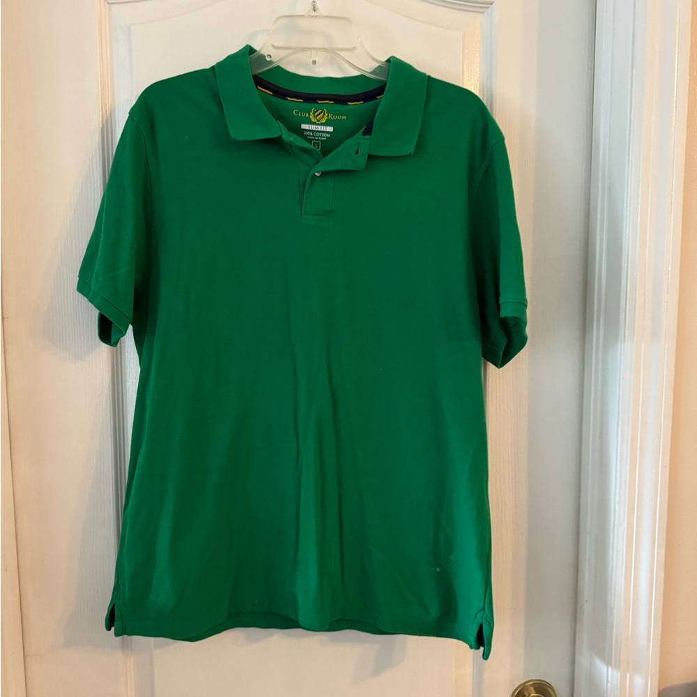 Club Room Slim fit Green Polo Shirt with Classic Design